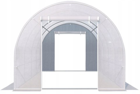 Szklarnia tunel ogrodowy 3x2x2 m foliowy wielosezonowy metalowy stelaż biała folia 2 wejścia Szklarnia tunel ogrodowy 3x2x2 m foliowy wielosezonowy metalowy stelaż biała folia 2 wejścia