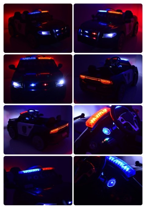 AUTO POLICJA, DŹWIĘKI, MIĘKKIE KOŁA EVA, MIĘKKIE SIEDZENIE/JC666 AUTO POLICJA, DŹWIĘKI, MIĘKKIE KOŁA EVA, MIĘKKIE SIEDZENIE/JC666