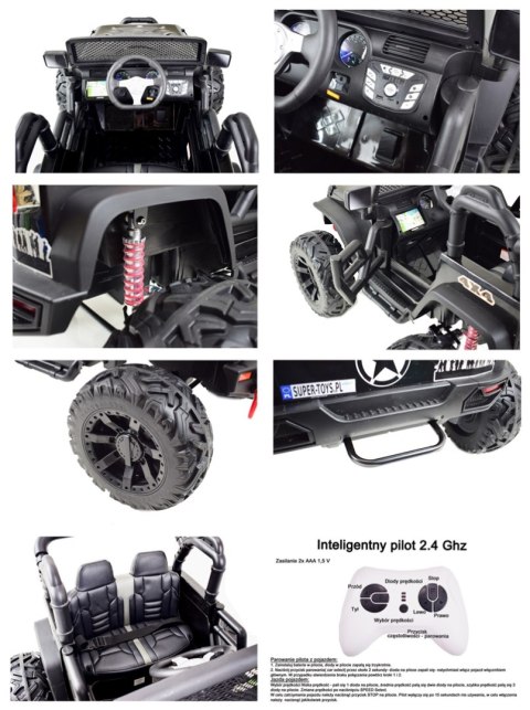 JEEP NA AKUMULATOR BROTHERS , WSPOMAGANIE KIEROWNICY, MIĘKKIE KOŁA, MIĘKKIE SIEDZENIE 24V - 400W/JEEP-JC-666 JEEP NA AKUMULATOR BROTHERS , WSPOMAGANIE KIEROWNICY, MIĘKKIE KOŁA, MIĘKKIE SIEDZENIE 24V - 400W/JEEP-JC-666
