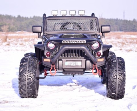 JEEP NA AKUMULATOR BROTHERS , WSPOMAGANIE KIEROWNICY, MIĘKKIE KOŁA, MIĘKKIE SIEDZENIE 24V - 400W/JEEP-JC-666 JEEP NA AKUMULATOR BROTHERS , WSPOMAGANIE KIEROWNICY, MIĘKKIE KOŁA, MIĘKKIE SIEDZENIE 24V - 400W/JEEP-JC-666