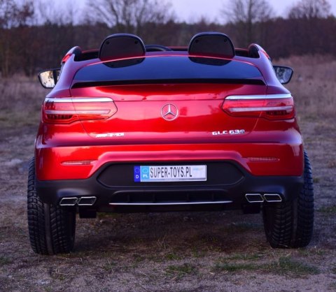 MERCEDES GLC 63S LICENCJA, 4X4, 2x12V, WALIZKA, MIĘKKIE KOŁA EVA, MIĘKKIE SIEDZENIE, LAKIER POLEROWANY, FULL OPCJA/XMX608 MERCEDES GLC 63S LICENCJA, 4X4, 2x12V, WALIZKA, MIĘKKIE KOŁA EVA, MIĘKKIE SIEDZENIE, LAKIER POLEROWANY, FULL OPCJA/XMX608