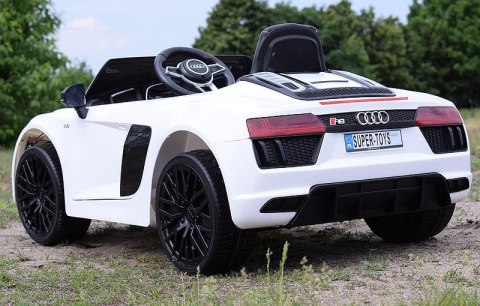 ORYGINALNE AUDI R8 SPYDER W NAJLEPSZEJ WERSJI, MIĘKKIE SIEDZENIE, PILOT 2.4 GHZ/ 2198 ORYGINALNE AUDI R8 SPYDER W NAJLEPSZEJ WERSJI, MIĘKKIE SIEDZENIE, PILOT 2.4 GHZ/ 2198