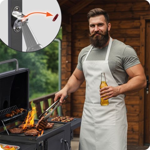 Grill węglowy z pokrowcem Berdsen BD-892 czarny Grill węglowy z pokrowcem Berdsen BD-892 czarny