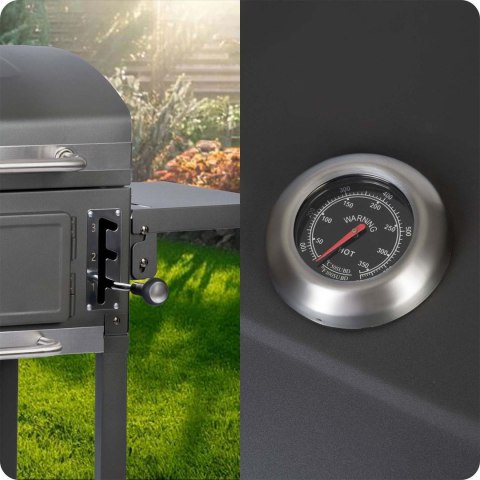 Grill węglowy z pokrowcem Berdsen BD-892 czarny Grill węglowy z pokrowcem Berdsen BD-892 czarny