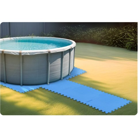 Mata piankowa pod basen puzzle 50 x 50 cm 8 szt Mata piankowa pod basen puzzle 50 x 50 cm 8 szt