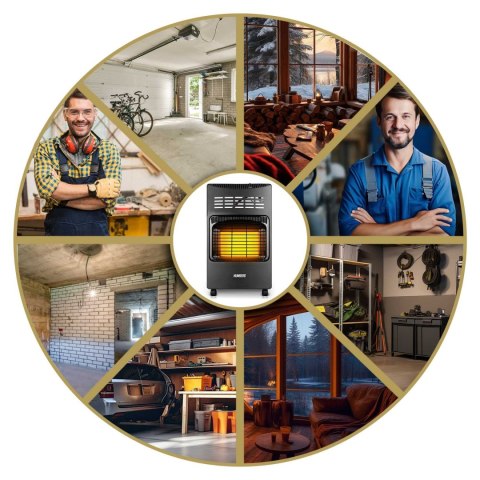 Piecyk gazowy HM-900 Humberg czarny Piecyk gazowy HM-900 Humberg czarny