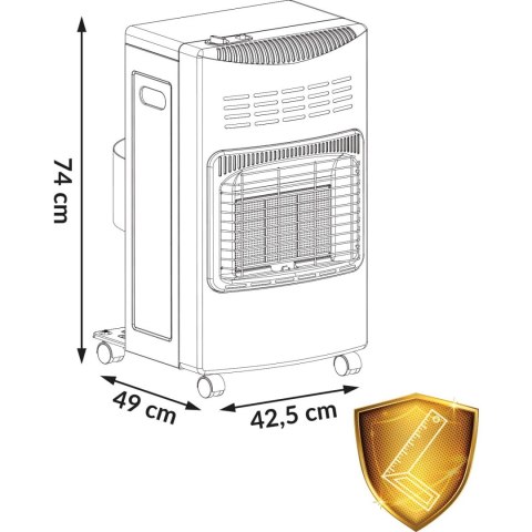 Piecyk gazowy HM-900 Humberg czarny Piecyk gazowy HM-900 Humberg czarny