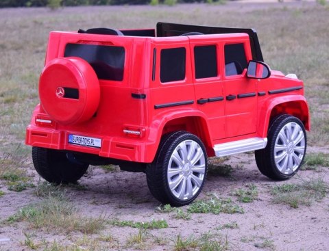 MERCEDES G500 NA AKUMULATOR MIĘKKIE KOŁA EVA, MIĘKKIE SIEDZENIE, LAKIEROWANY FULL OPCJA/JJ2077 MERCEDES G500 NA AKUMULATOR MIĘKKIE KOŁA EVA, MIĘKKIE SIEDZENIE, LAKIEROWANY FULL OPCJA/JJ2077