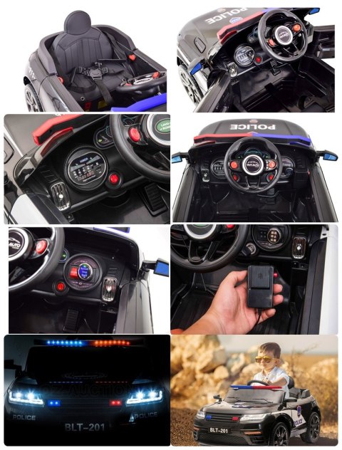 AUTO NA AKUMULATOR NAJNOWSZA POLICJA, KOGUTY, DŹWIĘKI, PILOT/BLT-201 AUTO NA AKUMULATOR NAJNOWSZA POLICJA, KOGUTY, DŹWIĘKI, PILOT/BLT-201