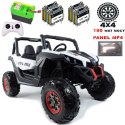 MEGA AUTO BUGGI 4X4 , PANEL MP4, MIĘKKIE KOŁA EVA, MIĘKKIE SIEDZENIE FULL OPCJA 2X 12V/XMX603