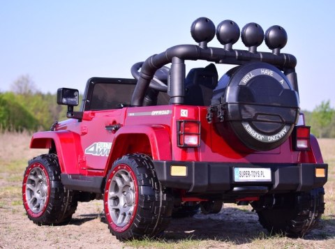 MEGA JEEP FULLTIME, NAPĘD 4X4, 1X12V ,WOLNY START/ MIĘKKIE KOŁA, FUNKCJA BUJANIA EXCLUSIVE LAKIER/7588 MEGA JEEP FULLTIME, NAPĘD 4X4, 1X12V ,WOLNY START/ MIĘKKIE KOŁA, FUNKCJA BUJANIA EXCLUSIVE LAKIER/7588