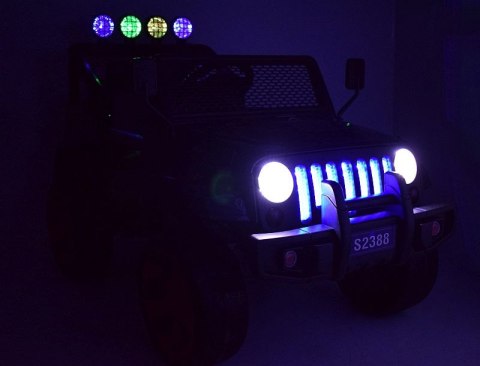 MEGA JEEP SUNSHINE, NAPĘD 4X4, 2X12V, WOLNY START/ MIĘKKIE KOŁA, BLUETOOTH, RADIO EXCLUSIVE/2388 MEGA JEEP SUNSHINE, NAPĘD 4X4, 2X12V, WOLNY START/ MIĘKKIE KOŁA, BLUETOOTH, RADIO EXCLUSIVE/2388