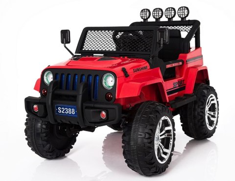MEGA JEEP SUNSHINE, NAPĘD 4X4, 2X12V, WOLNY START/ MIĘKKIE KOŁA, BLUETOOTH, RADIO EXCLUSIVE/2388 MEGA JEEP SUNSHINE, NAPĘD 4X4, 2X12V, WOLNY START/ MIĘKKIE KOŁA, BLUETOOTH, RADIO EXCLUSIVE/2388