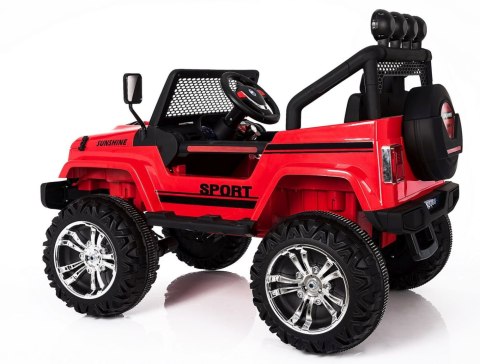 MEGA JEEP SUNSHINE, NAPĘD 4X4, 2X12V, WOLNY START/ MIĘKKIE KOŁA, BLUETOOTH, RADIO EXCLUSIVE/2388 MEGA JEEP SUNSHINE, NAPĘD 4X4, 2X12V, WOLNY START/ MIĘKKIE KOŁA, BLUETOOTH, RADIO EXCLUSIVE/2388