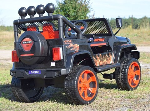 MEGA JEEP SUNSHINE, NAPĘD 4X4, 2X12V, WOLNY START/ MIĘKKIE KOŁA, BLUETOOTH, RADIO EXCLUSIVE/2388 MEGA JEEP SUNSHINE, NAPĘD 4X4, 2X12V, WOLNY START/ MIĘKKIE KOŁA, BLUETOOTH, RADIO EXCLUSIVE/2388