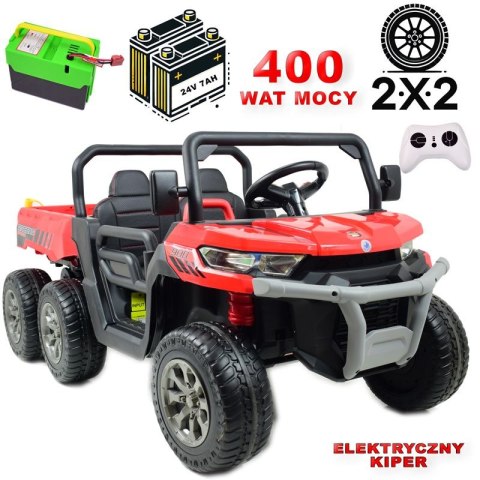 BUGGY 6 KOŁOWY DLA 2 DZIECI, ELEKTRYCZNA WYWROTKA, MIĘKKIE KOŁA, MIĘKKIE SIEDZENIE, 400 WAT/XMX623B BUGGY 6 KOŁOWY DLA 2 DZIECI, ELEKTRYCZNA WYWROTKA, MIĘKKIE KOŁA, MIĘKKIE SIEDZENIE, 400 WAT/XMX623B