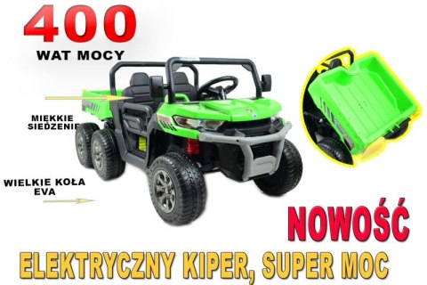 BUGGY 6 KOŁOWY DLA 2 DZIECI, ELEKTRYCZNA WYWROTKA, MIĘKKIE KOŁA, MIĘKKIE SIEDZENIE, 400 WAT/XMX623B BUGGY 6 KOŁOWY DLA 2 DZIECI, ELEKTRYCZNA WYWROTKA, MIĘKKIE KOŁA, MIĘKKIE SIEDZENIE, 400 WAT/XMX623B