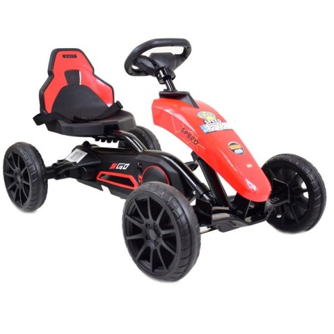 DUŻY GOKART SPEED NA PEDAŁY Z HAMULCEM, REGULOWANE SIEDZENIE, JAKOŚĆ/AHL005 DUŻY GOKART SPEED NA PEDAŁY Z HAMULCEM, REGULOWANE SIEDZENIE, JAKOŚĆ/AHL005