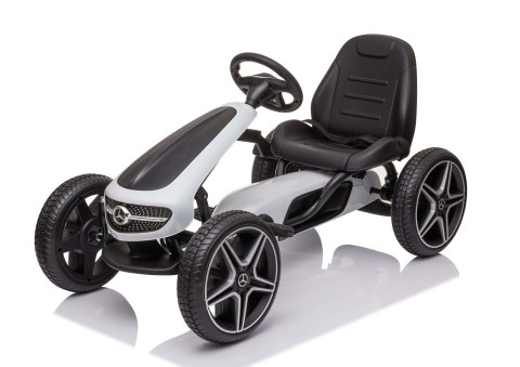 GOKART NA PEDAŁY LICENCJA MERCEDESA KOŁA EVA, MIĘKKIE SIEDZENIE Z LOGIEM MB JAKOŚĆ /XMX610 GOKART NA PEDAŁY LICENCJA MERCEDESA KOŁA EVA, MIĘKKIE SIEDZENIE Z LOGIEM MB JAKOŚĆ /XMX610