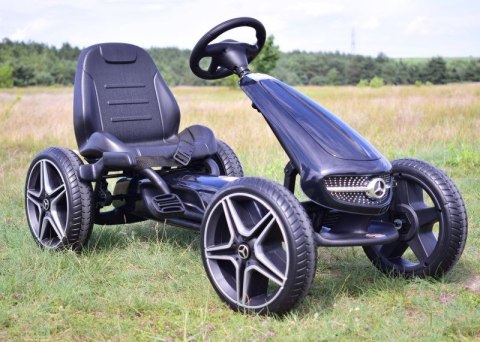 GOKART NA PEDAŁY LICENCJA MERCEDESA KOŁA EVA, MIĘKKIE SIEDZENIE Z LOGIEM MB JAKOŚĆ /XMX610 GOKART NA PEDAŁY LICENCJA MERCEDESA KOŁA EVA, MIĘKKIE SIEDZENIE Z LOGIEM MB JAKOŚĆ /XMX610