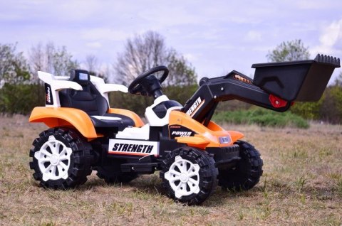 TRAKTOR NA AKUMULATOR Z RUCHOMYM RAMIENIEM - SPYCHACZEM, MIĘKKIE SIEDZENIE/HSD6106B TRAKTOR NA AKUMULATOR Z RUCHOMYM RAMIENIEM - SPYCHACZEM, MIĘKKIE SIEDZENIE/HSD6106B