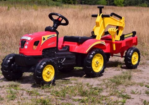 TRAKTOR NA PEDAŁY Z PRZYCZEPĄ I KOPARKĄ/ TR3007 TRAKTOR NA PEDAŁY Z PRZYCZEPĄ I KOPARKĄ/ TR3007
