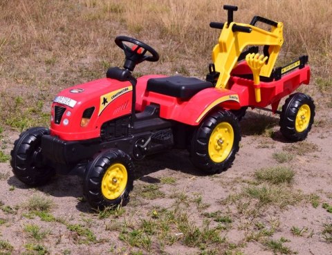 TRAKTOR NA PEDAŁY Z PRZYCZEPĄ I KOPARKĄ/ TR3007 TRAKTOR NA PEDAŁY Z PRZYCZEPĄ I KOPARKĄ/ TR3007