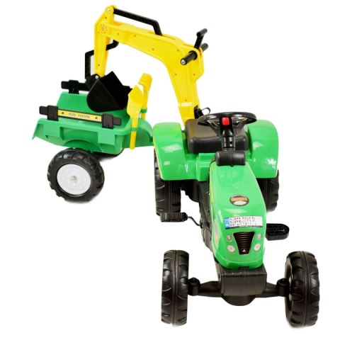 TRAKTOR NA PEDAŁY Z PRZYCZEPĄ I KOPARKĄ/ TR3007 TRAKTOR NA PEDAŁY Z PRZYCZEPĄ I KOPARKĄ/ TR3007