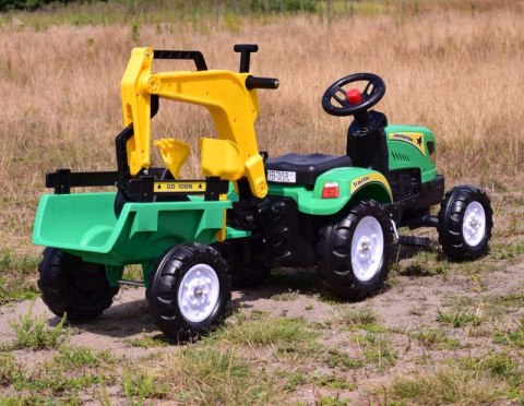 TRAKTOR NA PEDAŁY Z PRZYCZEPĄ I KOPARKĄ/ TR3007 TRAKTOR NA PEDAŁY Z PRZYCZEPĄ I KOPARKĄ/ TR3007
