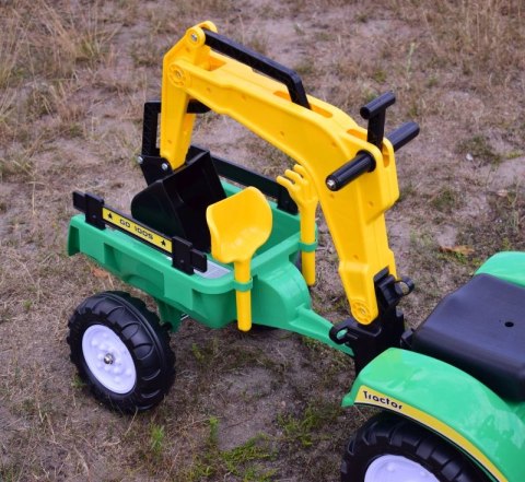 TRAKTOR NA PEDAŁY Z PRZYCZEPĄ I KOPARKĄ/ TR3007 TRAKTOR NA PEDAŁY Z PRZYCZEPĄ I KOPARKĄ/ TR3007