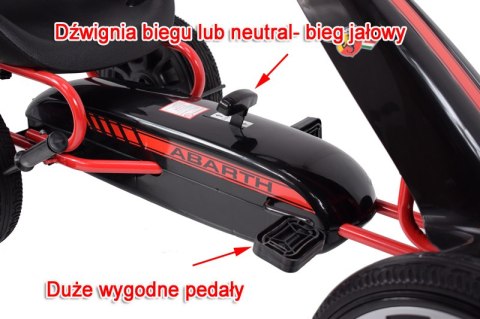 WIELKI LICENCJONOWANY GOKART FIAT ABARTH KOŁA EVA JAKOŚĆ /PB9388A WIELKI LICENCJONOWANY GOKART FIAT ABARTH KOŁA EVA JAKOŚĆ /PB9388A