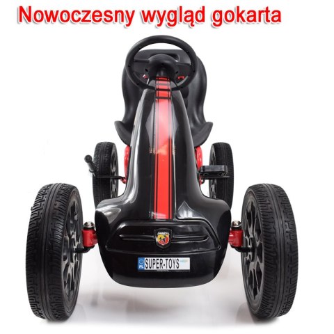 WIELKI LICENCJONOWANY GOKART FIAT ABARTH KOŁA EVA JAKOŚĆ /PB9388A WIELKI LICENCJONOWANY GOKART FIAT ABARTH KOŁA EVA JAKOŚĆ /PB9388A