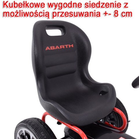 WIELKI LICENCJONOWANY GOKART FIAT ABARTH KOŁA EVA JAKOŚĆ /PB9388A WIELKI LICENCJONOWANY GOKART FIAT ABARTH KOŁA EVA JAKOŚĆ /PB9388A