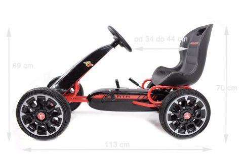 WIELKI LICENCJONOWANY GOKART FIAT ABARTH KOŁA EVA JAKOŚĆ /PB9388A WIELKI LICENCJONOWANY GOKART FIAT ABARTH KOŁA EVA JAKOŚĆ /PB9388A