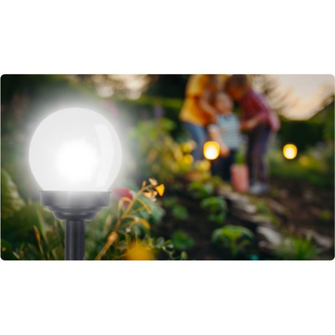 Lampka solarna biała kula 4szt Ilumen LS-102 Lampka solarna biała kula 4szt Ilumen LS-102