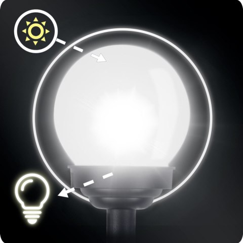 Lampka solarna biała kula 4szt Ilumen LS-102 Lampka solarna biała kula 4szt Ilumen LS-102