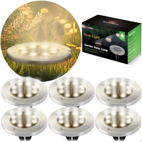 Lampka solarna naziemna 6szt Ilumen LS-104 Lampka solarna naziemna 6szt Ilumen LS-104