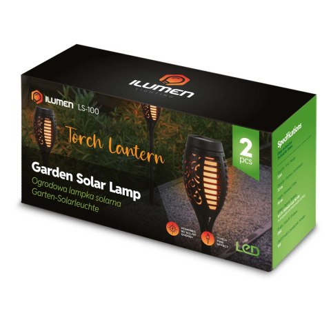 Lampka solarna pochodnia 2szt Ilumen LS-100 Lampka solarna pochodnia 2szt Ilumen LS-100