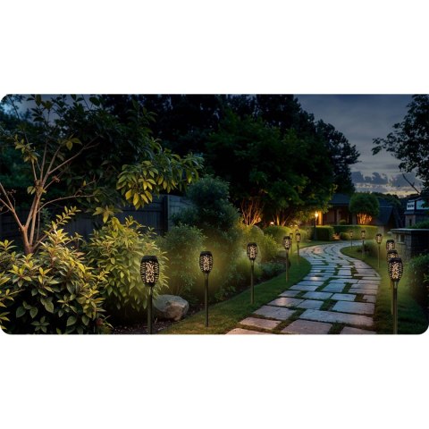 Lampka solarna pochodnia 2szt Ilumen LS-100 Lampka solarna pochodnia 2szt Ilumen LS-100