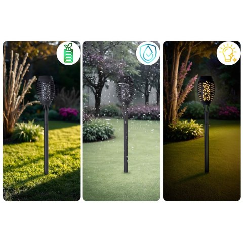Lampka solarna pochodnia 2szt Ilumen LS-100 Lampka solarna pochodnia 2szt Ilumen LS-100