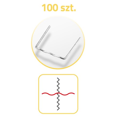 Zszywki do spawarki do plastiku 100 szt typ C Humberg Zszywki do spawarki do plastiku 100 szt typ C Humberg
