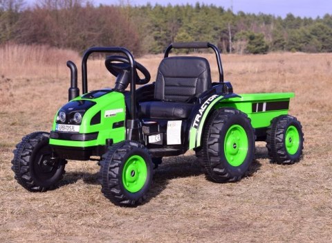 MEGA TRAKTOR Z PRZYCZEPĄ. MIĘKKIE SIEDZENIE, KOŁA EVA,PILOT, RADIO FM/HL388 MEGA TRAKTOR Z PRZYCZEPĄ. MIĘKKIE SIEDZENIE, KOŁA EVA,PILOT, RADIO FM/HL388