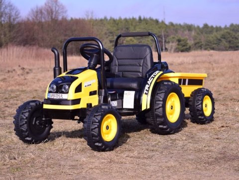 MEGA TRAKTOR Z PRZYCZEPĄ. MIĘKKIE SIEDZENIE, KOŁA EVA,PILOT, RADIO FM/HL388 MEGA TRAKTOR Z PRZYCZEPĄ. MIĘKKIE SIEDZENIE, KOŁA EVA,PILOT, RADIO FM/HL388