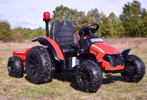 SUPER TRAKTOR TRUCK Z PRZYCZEPĄ I KOGUTEM, MIĘKKIE KOŁA, MIĘKKIE SIEDZENIE, PILOT/HZB200 SUPER TRAKTOR TRUCK Z PRZYCZEPĄ I KOGUTEM, MIĘKKIE KOŁA, MIĘKKIE SIEDZENIE, PILOT/HZB200