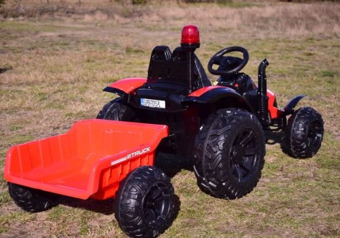 SUPER TRAKTOR TRUCK Z PRZYCZEPĄ I KOGUTEM, MIĘKKIE KOŁA, MIĘKKIE SIEDZENIE, PILOT/HZB200 SUPER TRAKTOR TRUCK Z PRZYCZEPĄ I KOGUTEM, MIĘKKIE KOŁA, MIĘKKIE SIEDZENIE, PILOT/HZB200