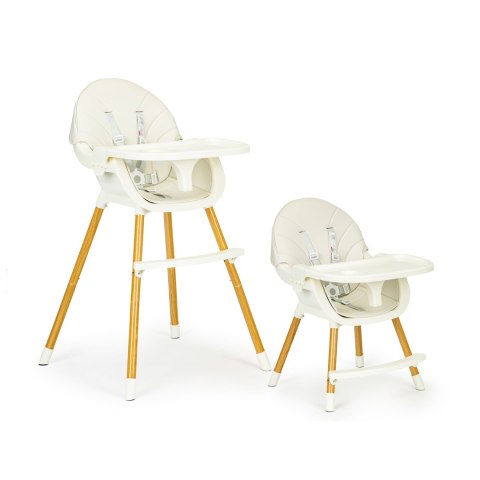 Krzesełko fotelik do karmienia 2w1 beżowe ECOTOYS Krzesełko fotelik do karmienia 2w1 beżowe ECOTOYS