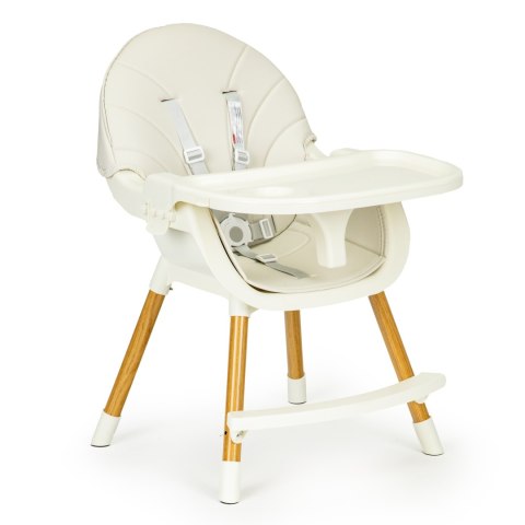 Krzesełko fotelik do karmienia 2w1 beżowe ECOTOYS Krzesełko fotelik do karmienia 2w1 beżowe ECOTOYS