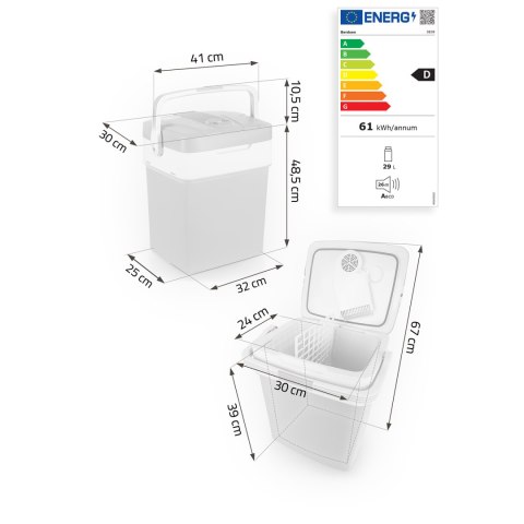 Lodówka turystyczna Berdsen Icemax 29 litry tryb ECO - niebieska Lodówka turystyczna Berdsen Icemax 29 litry tryb ECO - niebieska