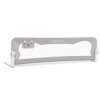 Barierka ochronna do łóżka 180 x 42 x 35 cm Nukido szara