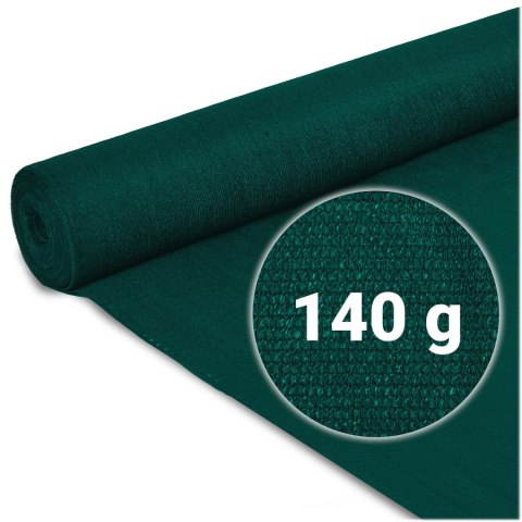 Siatka cieniująca 1,5x50m 140g/m2 + 50 zacisków zielona Siatka cieniująca 1,5x50m 140g/m2 + 50 zacisków zielona